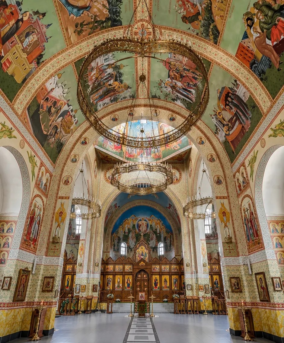 Роспись стен в храмах — трансферная плёнка WARTDEC